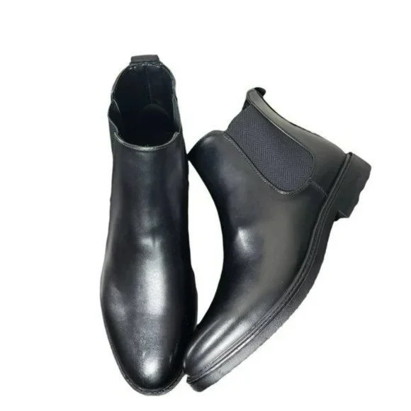 Unlisted by Kenneth Cole Mens Black Peyton Chelsea Slip On Ankle Boots Size 11 M - Picture 4 of 10